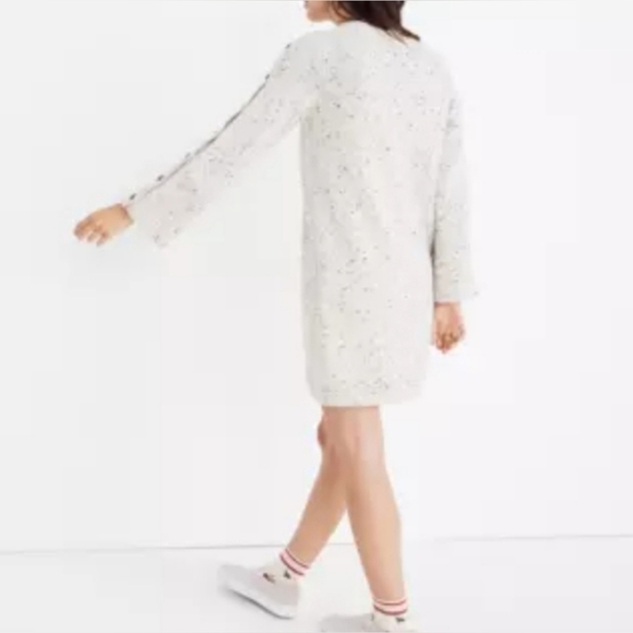 Madewell Donegal Button Sleeve Sweater Dress Long Sleeve Chic Knit Size XS - Picture 9 of 15